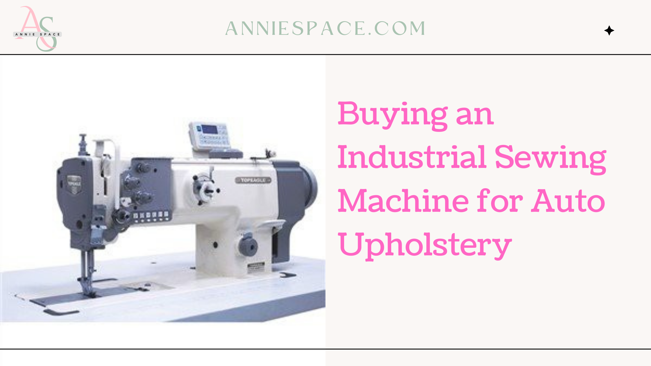 Buying an Industrial Sewing Machine for Auto Upholstery