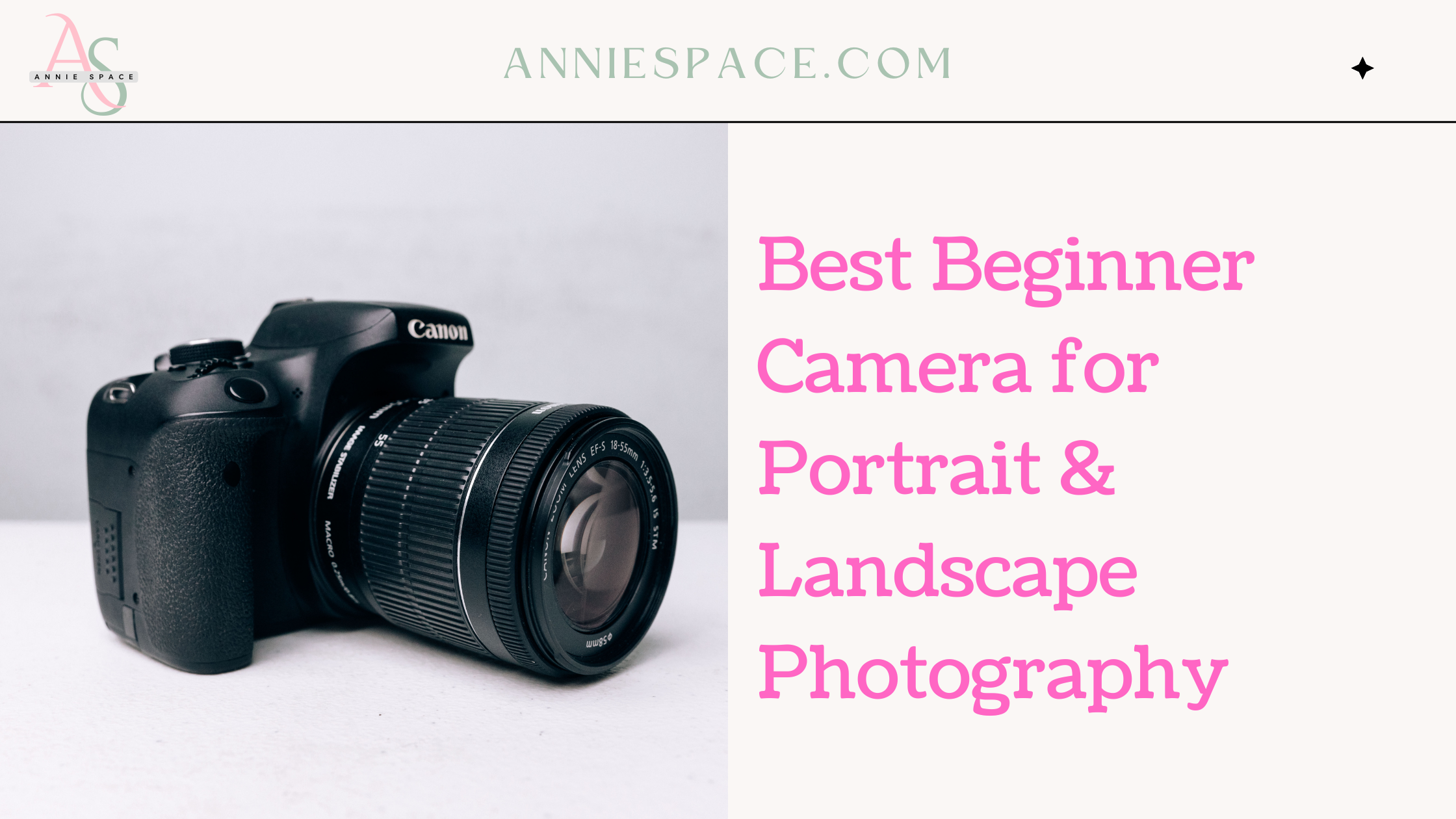 Best Beginner Camera for Portrait & Landscape Photography