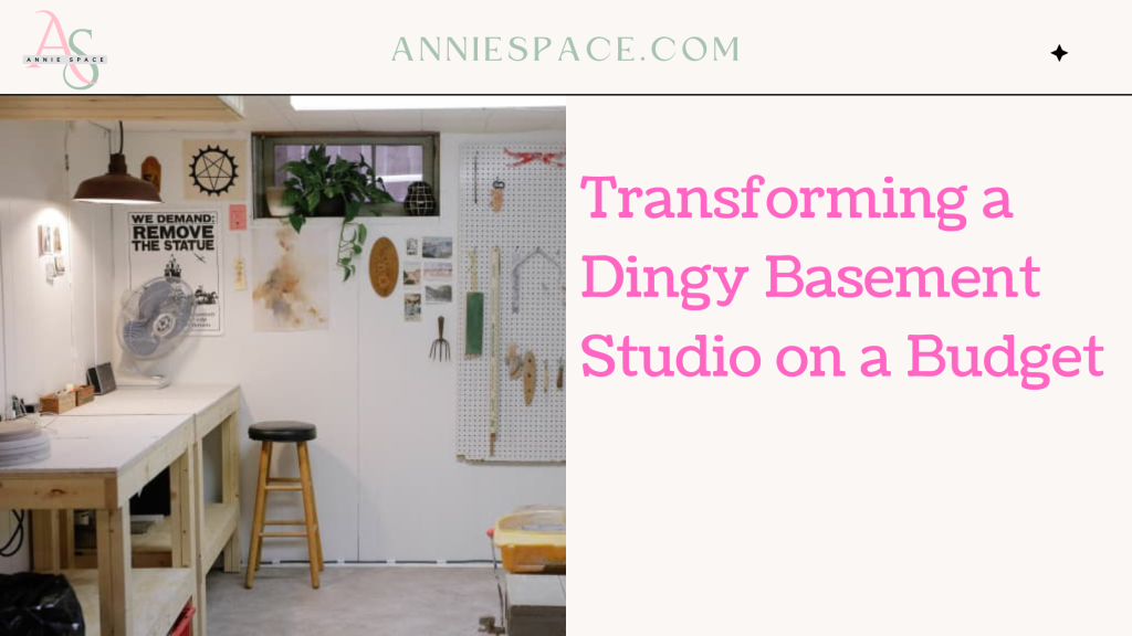 Transforming a Dingy Basement Studio on a Budget